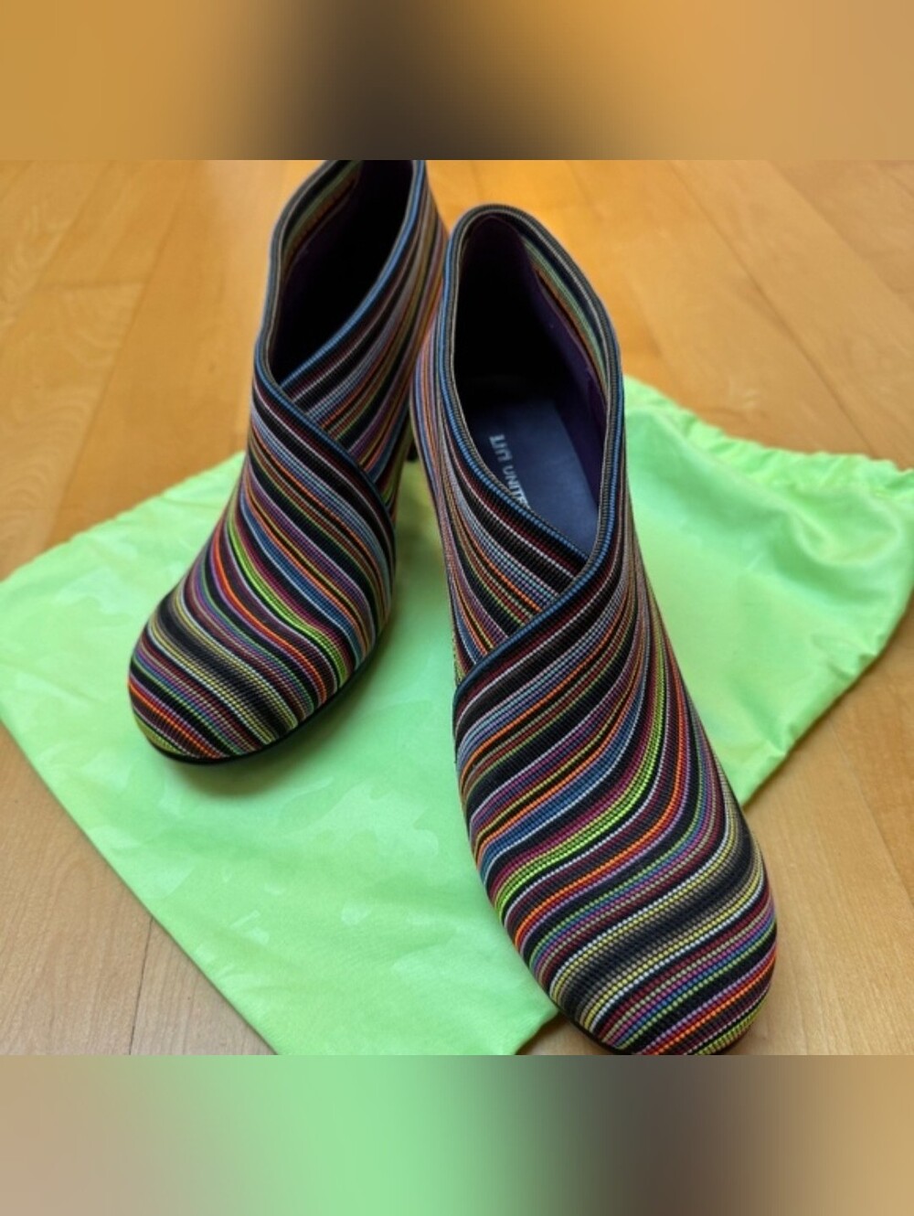 Women's NWOT United Nude Multi Coloured 'Fold' Bootie Sz 41